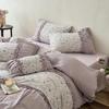 2026 Spring/Summer French Pure Cotton Double-Layer Gauze Lace Bedding Set