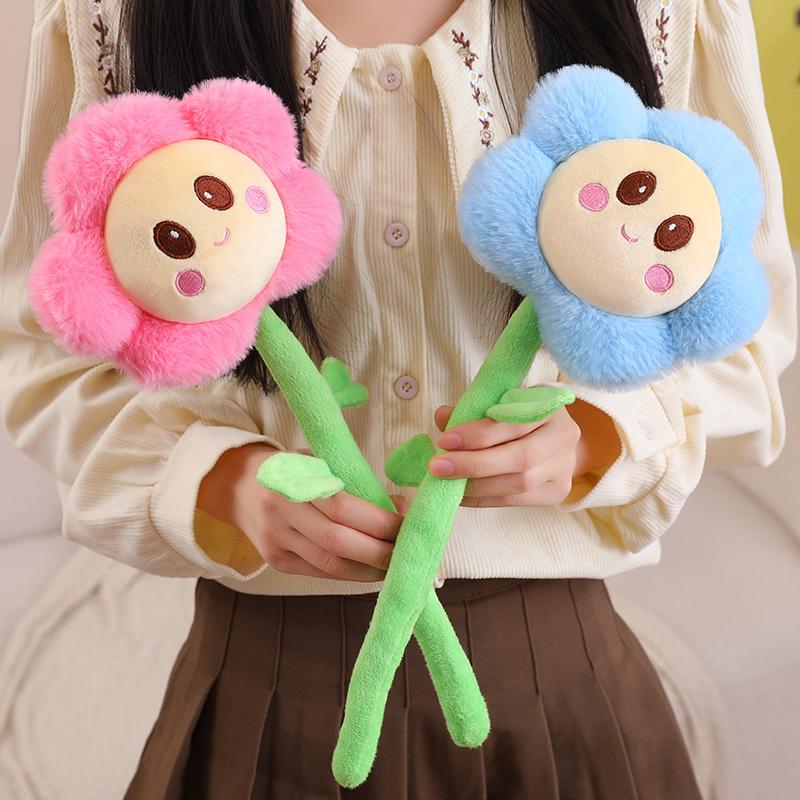 Nowy Słonecznik Trzymający Kwiat Wieczne Życie Stokrotka Dekoracja Ślubna Symulacja Bukietu Pluszowe Zabawki Prezent Urodzinowy Świąteczny dla Dziewczynek