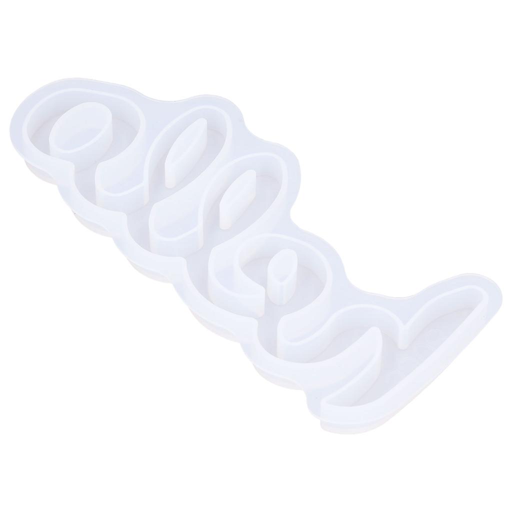 Silikonová forma DIY Anglické slovo Písmeno Křišťálová Epoxidová Zrcadlová Silikonová Forma Dekorace