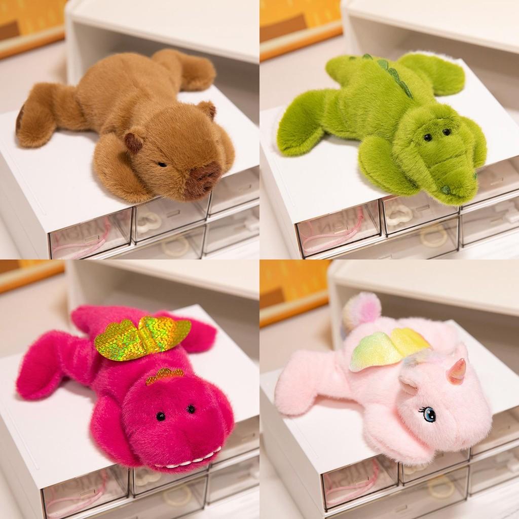 Panda Crocodile Unicorn Dinosaur Lying Plush Toy Stuffed Animal Cartoon Doll