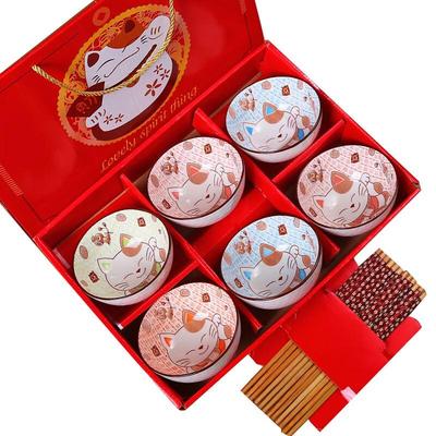 Zestaw obiadowy Xidian z niebiesko-białej porcelany - zestaw prezentowy