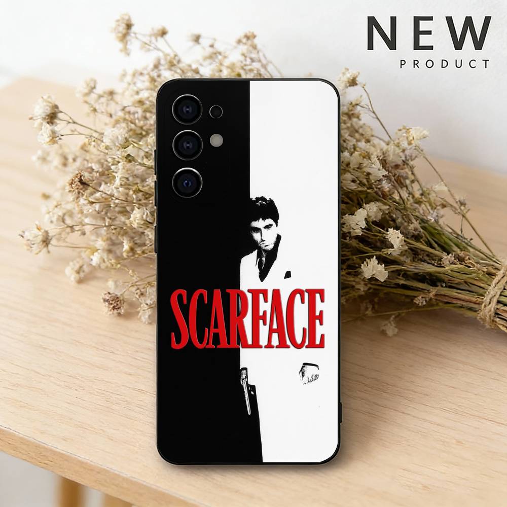 

Classic Movie Scarface Phone Case For Samsung S26,25,24,23,22,21,20,30,Ultra,Plus,Fe,Lite Black Shell Samsung S21 s305G