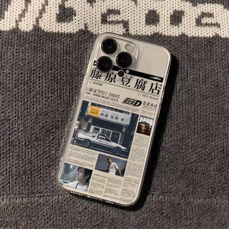 Чехол Initial D Fujiwara Tofu для iPhone 17 Pro Max - Аниме Прозрачный Apple. 17Pro