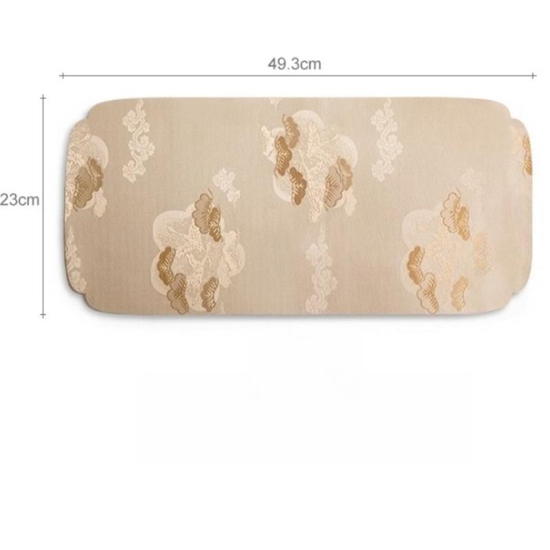 Dry brew tea banquet thickened brocade tea tablecloth cushion Chinese zen teacup mat tea ceremony accessories