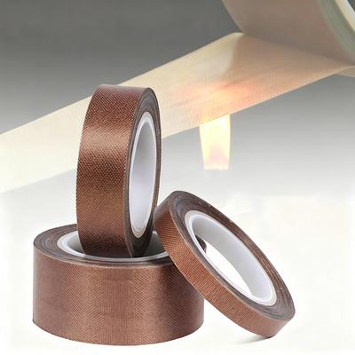 Hochtemperatur-Beständiges Band 300 Grad PTFE-Gewebe Wärmeisolierendes Klebe-Dichtband Gewebe 10m Länge
