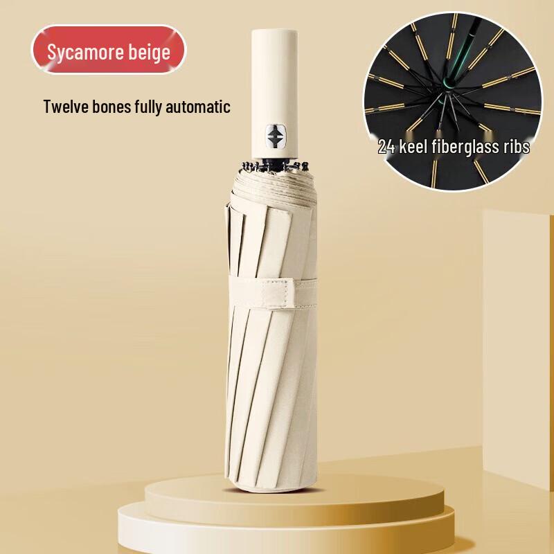 Zhuopu Reinforced Automatic Windproof Folding Umbrella