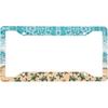Beach License Plate Frame 2 Pack Accessories Cars Decor 12.3 X 6.3 Inches For Men Women