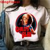 Chucky Harajuku Funny Cartoon Horror T Shirt Women Harajuku Ullzang Graphic T-shirt Vintage Anime Unisex Tshirt Fashion Top Tees FeUnisex
