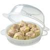 Skater Steamer Case for Steamed Buns, Microwave Steamer, Size: 154 x 61mm, Disney Winnie the Pooh Cafe Design, SMA11-A