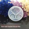 Crystal Epoxy 3D Shell Silicone Mold for DIY Jewelry Pendant Making