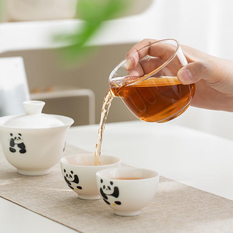 Shangqi Panda Portable Ceramic Travel Tea Set
