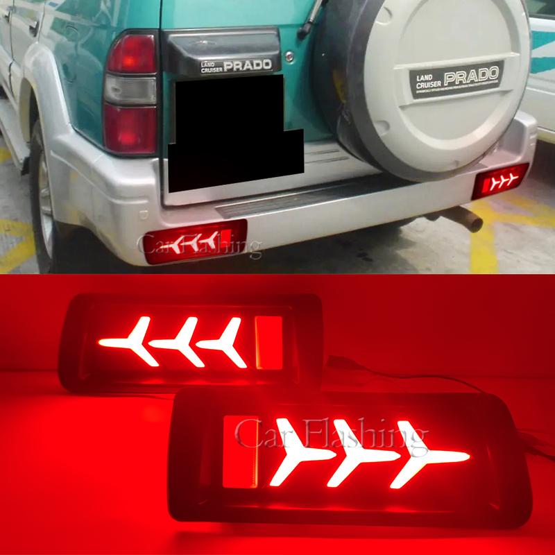 Car LED Rear Bumper Tail Light For Land Cruiser Lc90 3400 Fj90 Fj95 2700 1996 1997 1998 1999 2000 2001-2003 brake Turn Signal