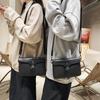 Pu Leather Shoulder Messenger Women's Bag Small Korean Fashi Unisex Crossbody Bags for Phe 2026 Men Students Handbags Bolso