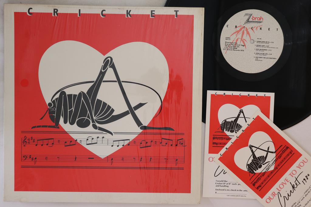 LP Record CRICKET  Cricket ZBA213 ZBRAH 1979 US Rock Used