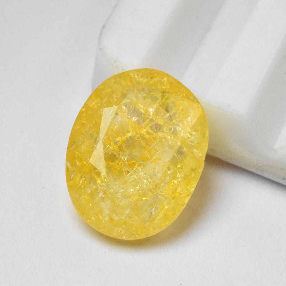 Natural Yellow Sapphire 6.70 Ct Loose Gemstone With Oval Cut