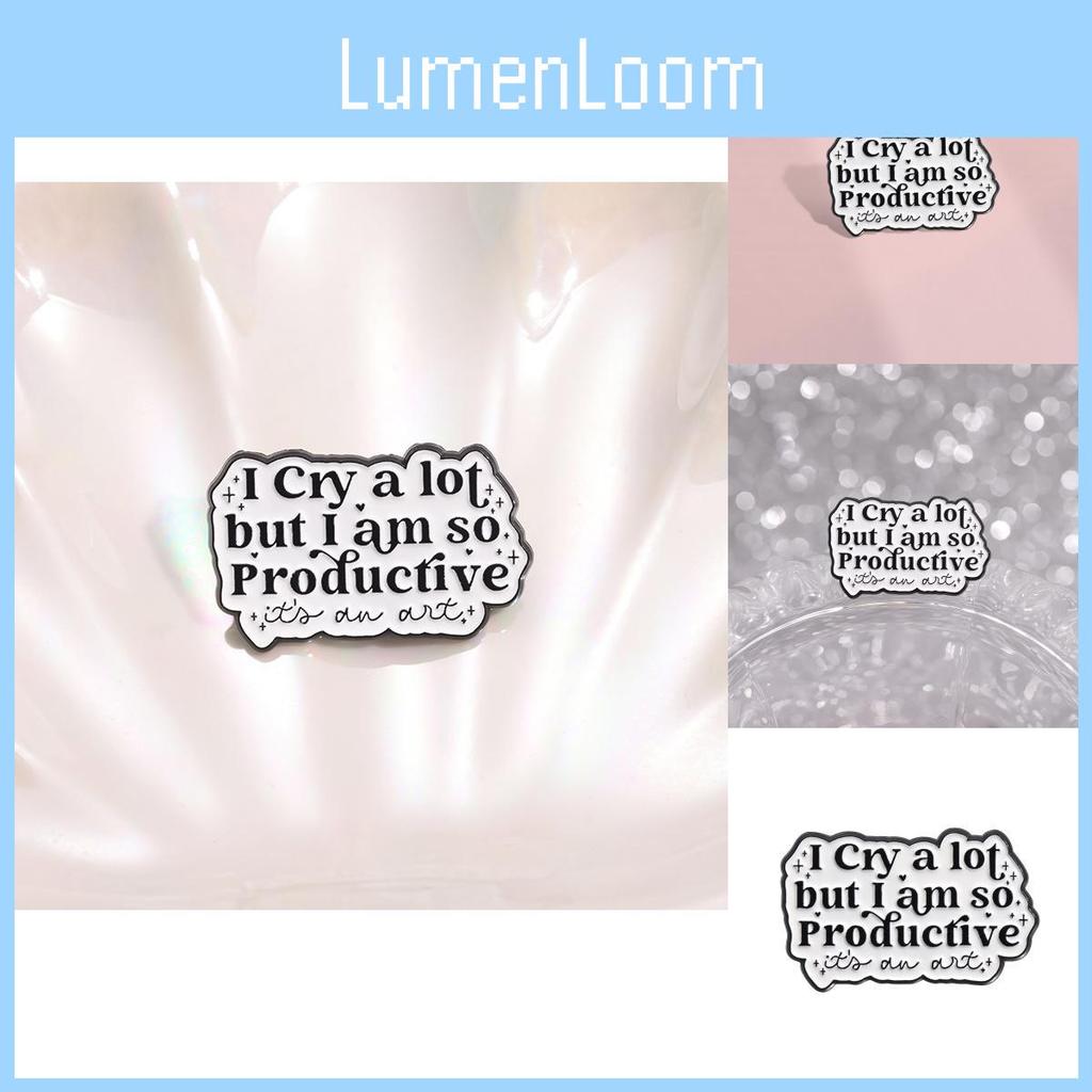 Stylish Artistic Black Letter Brooch Quirky Cartoon Design Versatile Metal Pin Accessory