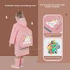 Kids' Waterproof EVA Raincoat with Large Brim and Backpack Space for Boys and Girls