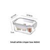 Kitchen Refrigerator Sealed Rectangular Refrigerator Storage Box with Lid Plastic Crisper Lunch Box Storage Box