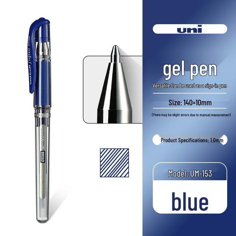 Mitsubishi Uni White UM-153 Gold & Silver Highlighting Pen for Weddings and Meetings 1.0mm