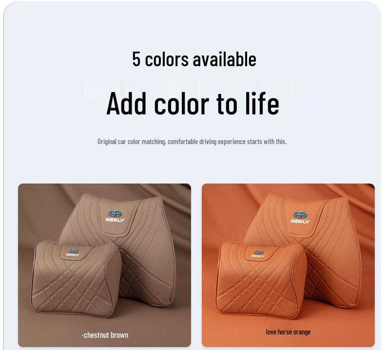 Compatible Neck Pillow for Geely: Xingruixing, Yuel, Binyue, Boyue, Dihao Models