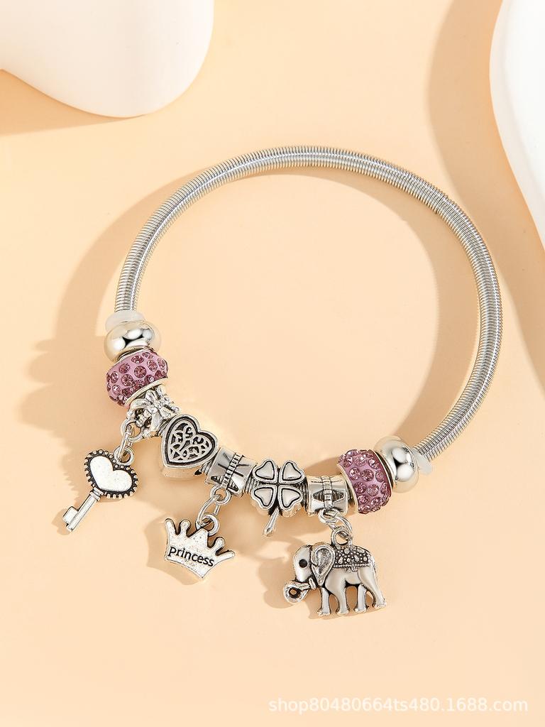 Fashion Multi-Element Rhinestone Beaded DIY Bracelet Jewelry