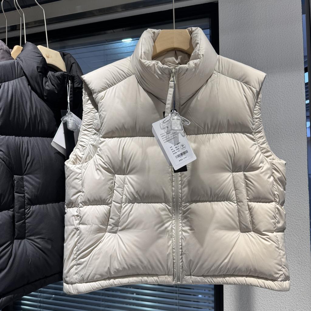 Export to Europe, foreign-style white duck down, down vest, new women's stand-up collar, thickened vest, sleeveless outer wear