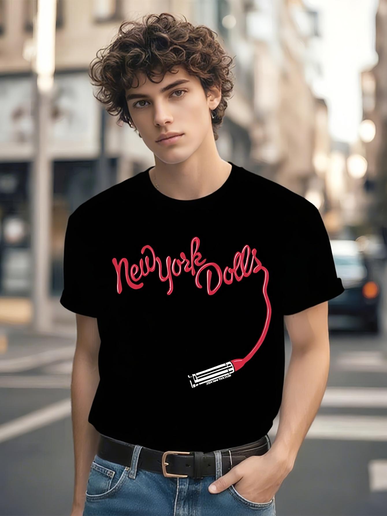 New York Dolls Official Lipstick Logo T-shirt - Punk Rock Band Graphic Tee XXL