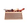 46/98 Holes Pine Wooden Leather Craft Rack Stand DIY Carving Punching Tools Holder Organizer Storing Leather Tool Storage Box