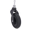 7 Inch Universal Caster TPE Rubber Solid Wheel Replacement for Trolley 75KG Load Capacity