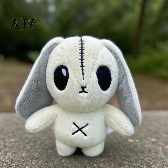 Creepy Cute Bunny Toy Halloween Horror Plush Toy, Rabbit Stuffed Animal Unique Photography Prop Doll for Kids, Soft Collectible Figurine Party