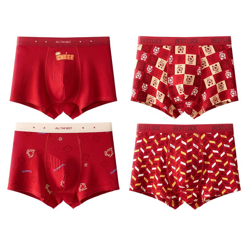 Boys' Pure Cotton Boxer Briefs  - Year of the Rat
