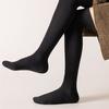 1 Pair Men Winter Stockings Solid Color Soft Breathable Long-tube High Elasticity Over Knee Length Warm Anti-slip No Odor Unisex Long Socks