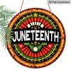 2D Flat Aluminum Wall Hangings with A Juneteenth Theme Are Available in Various Sizes. Featuring African-inspired Patterns and Star Motifs, They Are