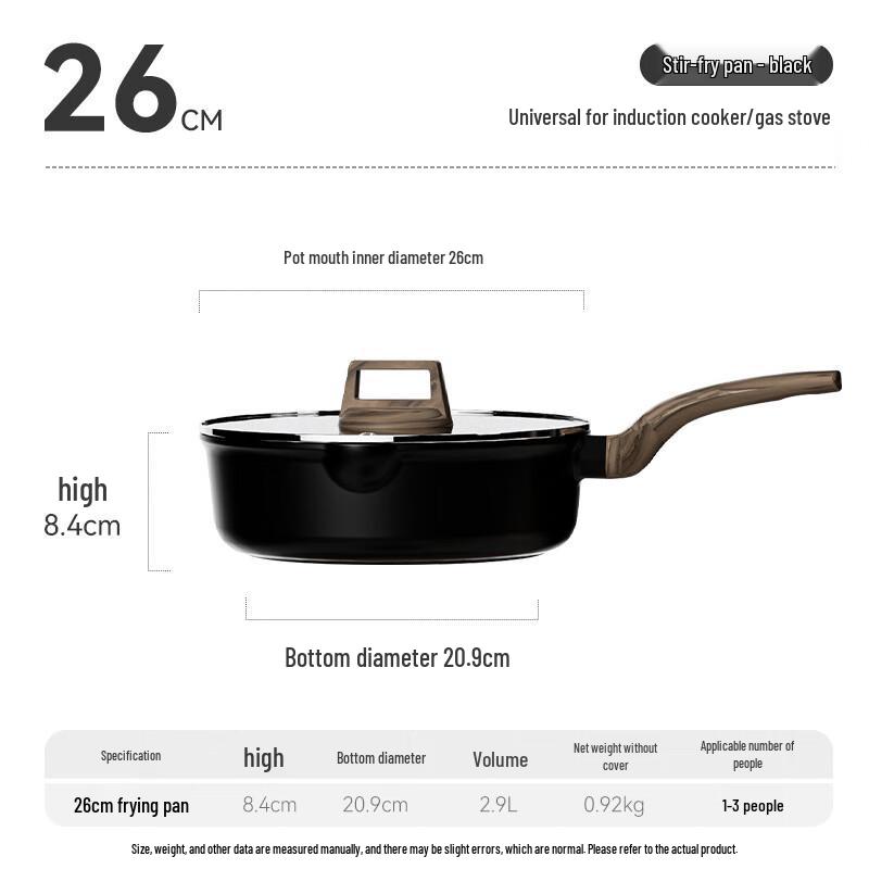 ZISIZ Maifan Stone Non-stick Frying Wok