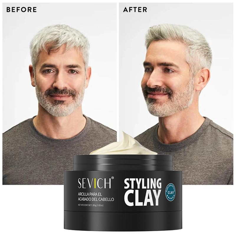 SEVICH 80 g Haarstyling-Matte-Haar-Ton. Dauerhafter Stereotyp-Matt-Ton, starker Halt, einfache Reinigung, praktisch und glatt