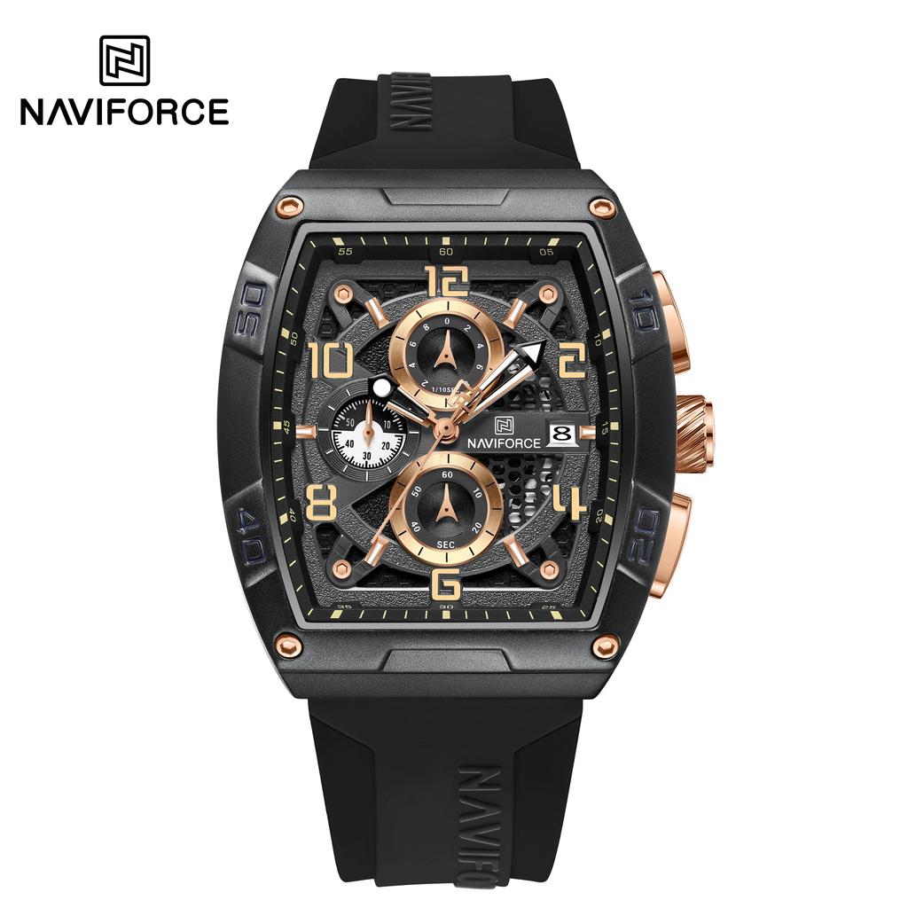 Creative Barrel-Shaped Small Dial Men Wristwatch Waterproof Quartz Watches Chronograph Date Display Reloj Hombre