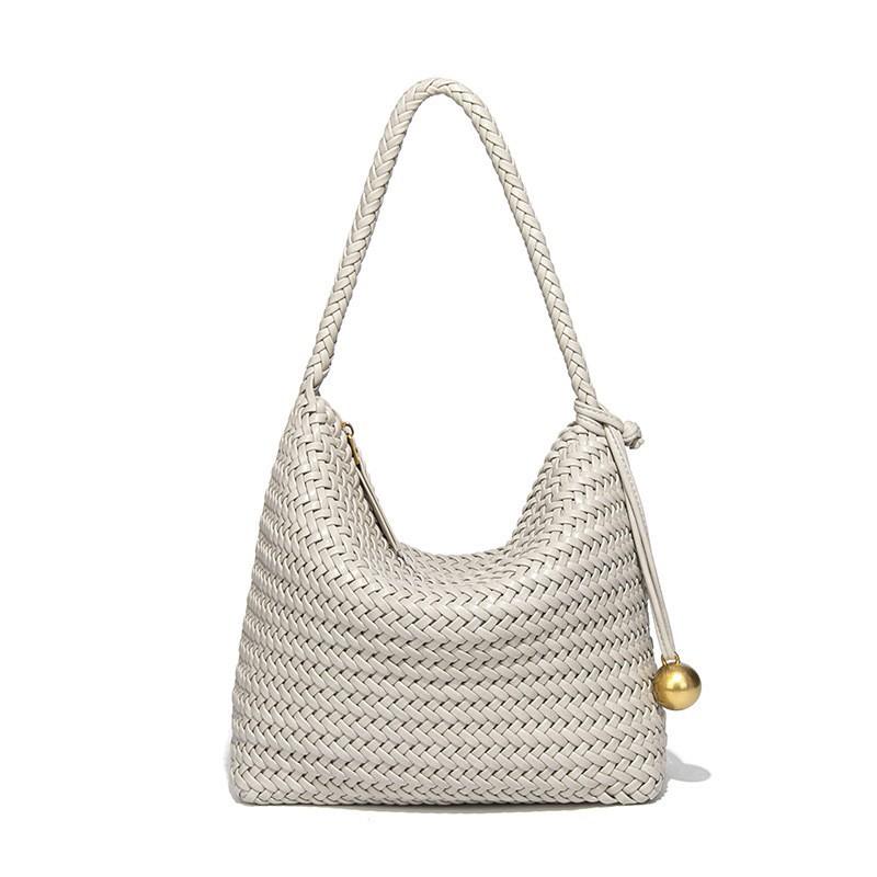 

Original Design Woven Tote Bag Large Capacity Commuting Hand Shoulder Women s Fashionable Bucket Dumpling