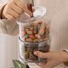 Transparent Sealed Jars, Crisper Boxes, Kitchen Cereal Storage Jars, Snack Dried Fruit Storage Jars, Superimposed Sealed Jars