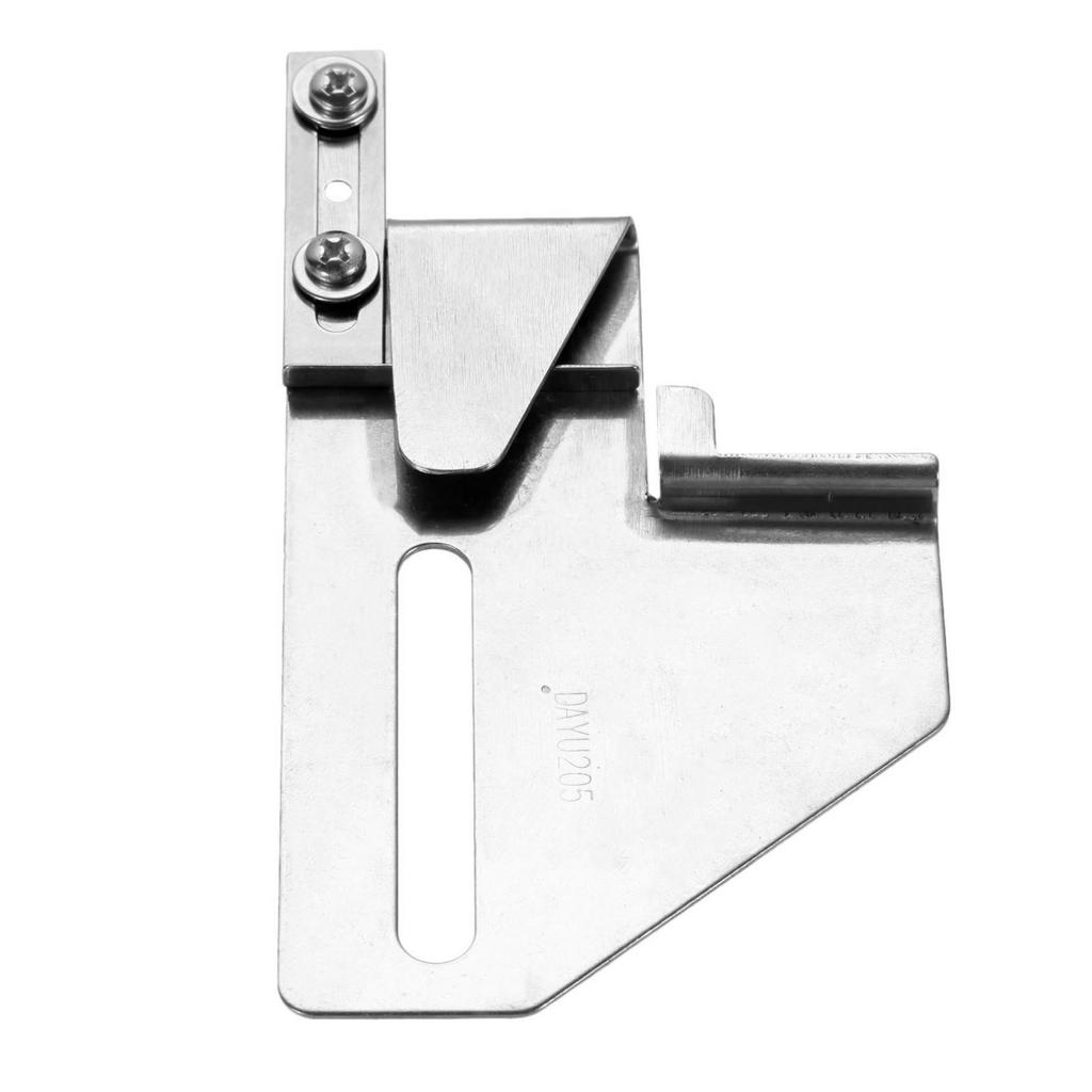 DY205 Folder Adjustable Cloth Guide Metal MH Needle Cover Stitch Machine Binding of Knitwear Collar Folder Sewing Accessories