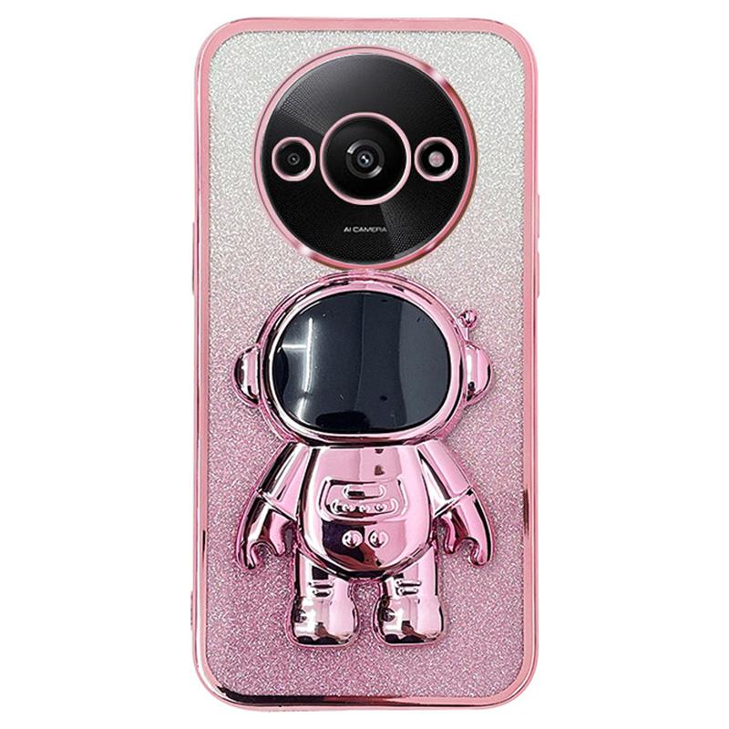 For Xiaomi Redmi A3 4G/Poco C61 4G Case PC+TPU Kickstand Astronaut Phone Cover
