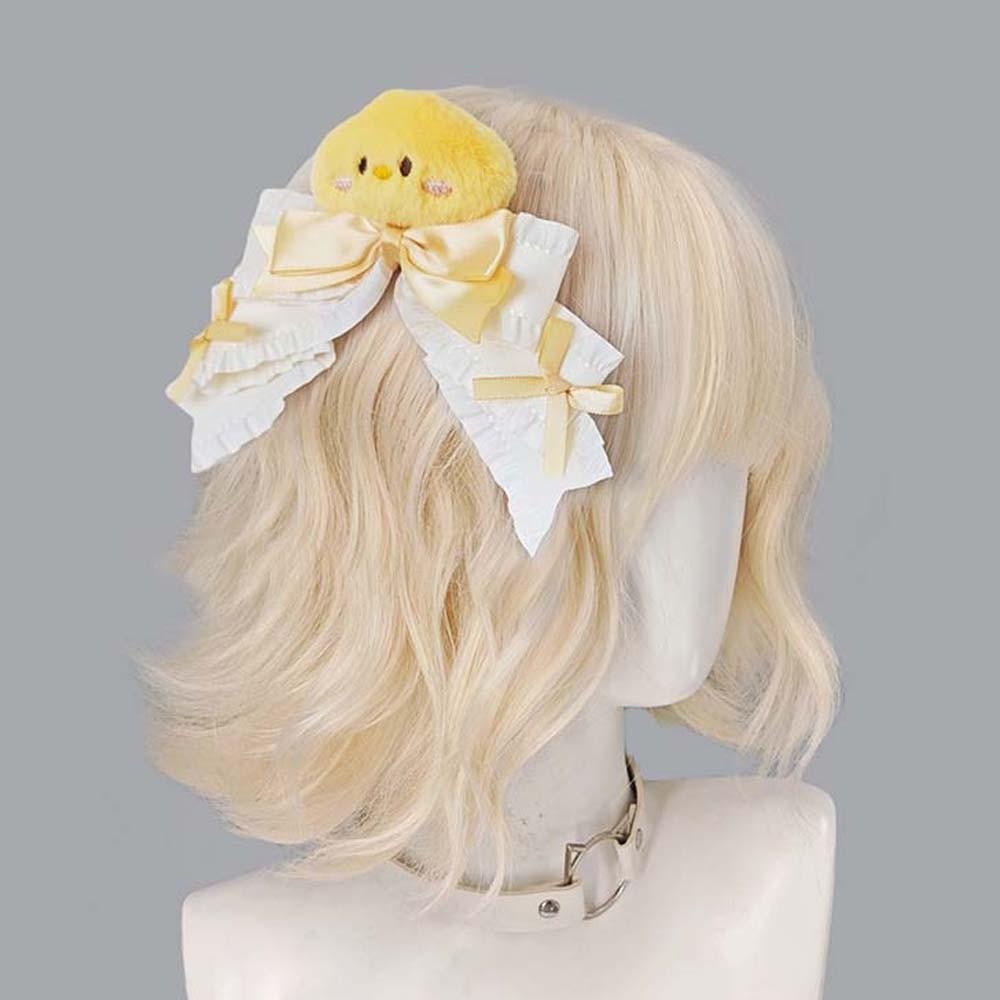 1 Paar Y2K Lolita Haarspangen Gothic Stil Cartoon Tier Satin Schleife Haarspangen Dopamin Farbe Kopfschmuck Lolita Mädchen Spangen