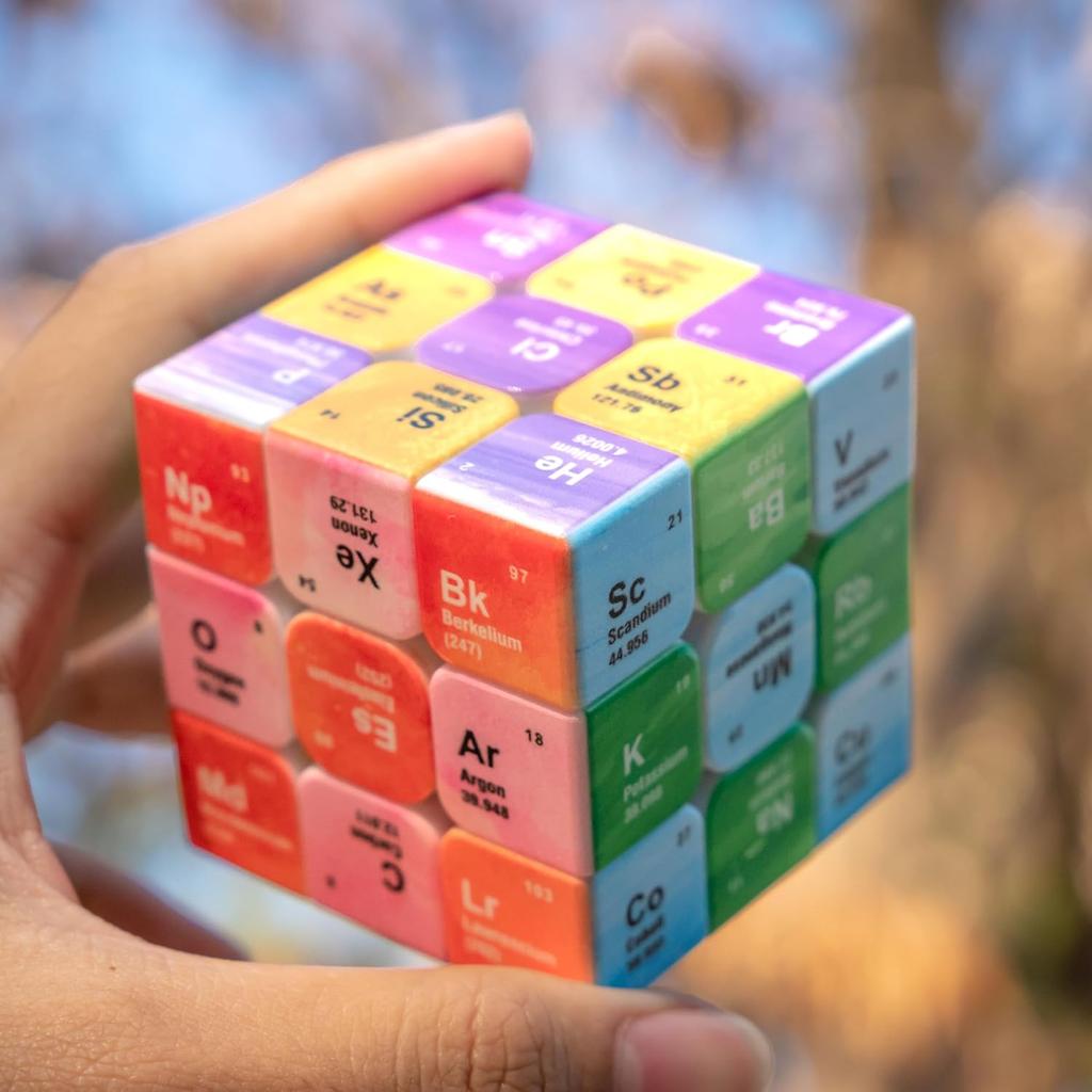 Toys Speed Educational Cube 3x3x3 Periodic Table Arrows Direction Number Letters Problem Solving Brain Teaser IQ Challenge