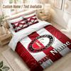 Custom Name Bedding Set 3 PiecesFeyenoord Print Duvet Cover + 2 Pillowcases Soft Bed Decor