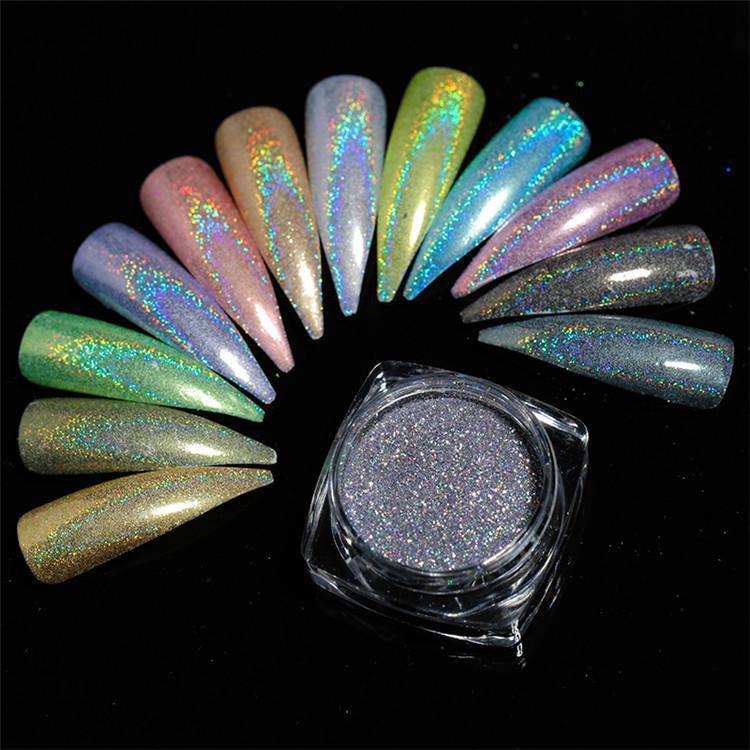 Fantasy Laser Nail Art Glitter: Classic Magic Mirror Powder