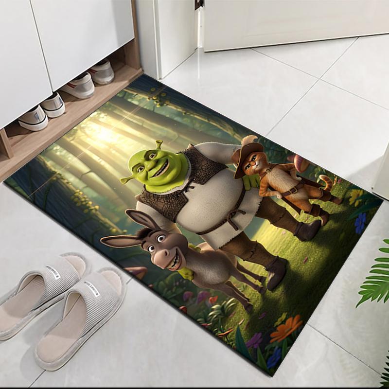 Shrek Printed Carpet, for Office Chair Living Room Bedroom Kitchen Room Decor Gifts.