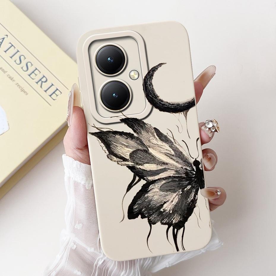 For Vivo Y35+ Y35m+ 5G Lens Protective Phone Case For Vivo Y35Plus Y35M Plus 5G Lovely Pattern Soft Silicone Jelly Cases