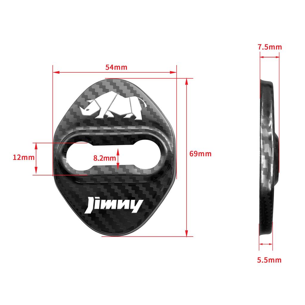 Jimny Fuel Filler Cap Fuel Cap Door Striker Door Lock Type Set Cover, Cover, Cover, Cover, Stick-On (Multicolor) [Used]