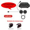 LX2 Bluetooth 5.0 Motorcycle Helmet Headset Wireless Noise Cancellation Headset IP65 Waterproof Supports Hands Free Call Music