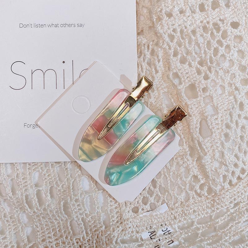 2/3/4/6 stücke Acetat Make-Up Haar Clips Koreanische Mode Gold Weiß Glitter Haar Pin Headwear Mädchen Frauen Haar Zubehör