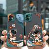Cartoon Outer Space Astronaut Planet Phone Cases For iPhone 16 11 12 14 13 Pro Max 15 Plus 7 8 Plus SE2 X XR XS Shockproof Cover